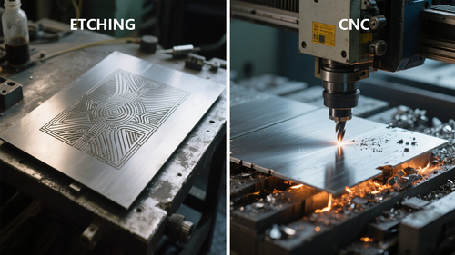 Neueste Unternehmensnachrichten über Warum man sich für das Radieren entscheidet und nicht für die CNC-Bearbeitung?